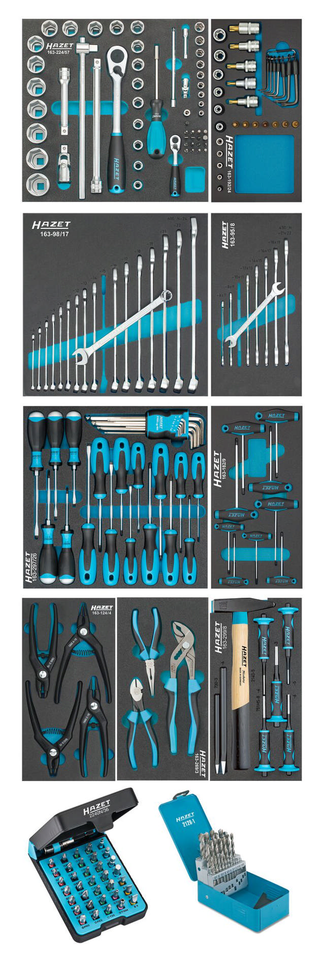 HAZET Tool assortment 0-6/217 ∙ Number of tools: 217