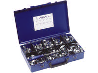 ABA spændebåndssæt 270 8-56mm 270 dele + flexskruetrækker