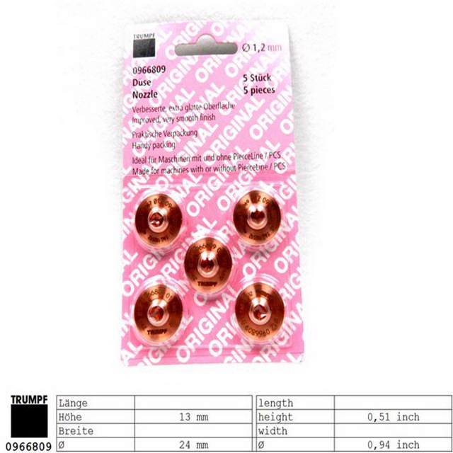 Düse ECE Unverchromt D1,2