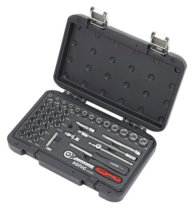 Combination set 1/4'', 46pcs BMCS