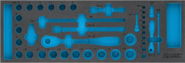 HAZET 2-component soft foam insert 163-110L
