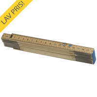 Bato tommestok mm/mm korte led 2 mtr træ