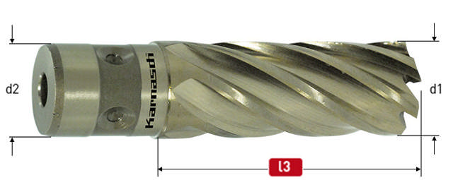 Karnasch Kernebor 12x40 18mm Skaft HSSXE GoldLine Fein QuickIn