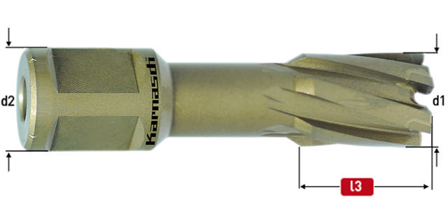 Karnasch HM Kernebor 21x40mm HardLine Weldon Skaft