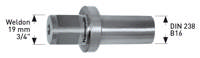 Karnasch adapter weldon 19 mm B16 til Borepatron