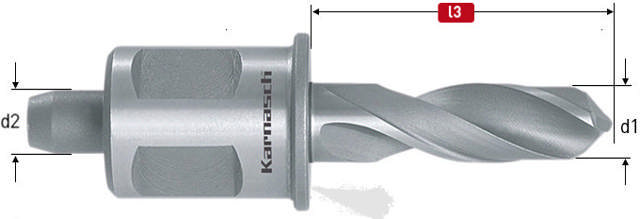 Karnasch kernebor Ø10x30mm 19mm skaft 
