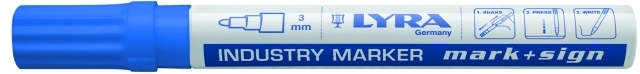 Lyra Industri mærkepen Med kugle BLÅ