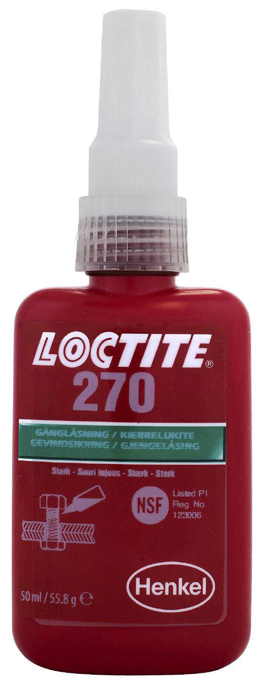 Loctite 270 kraftig Gevindlåsemiddel 50ml