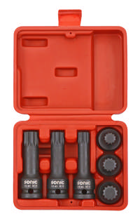 Impact Bit socketset 1/2'', 6-pcs