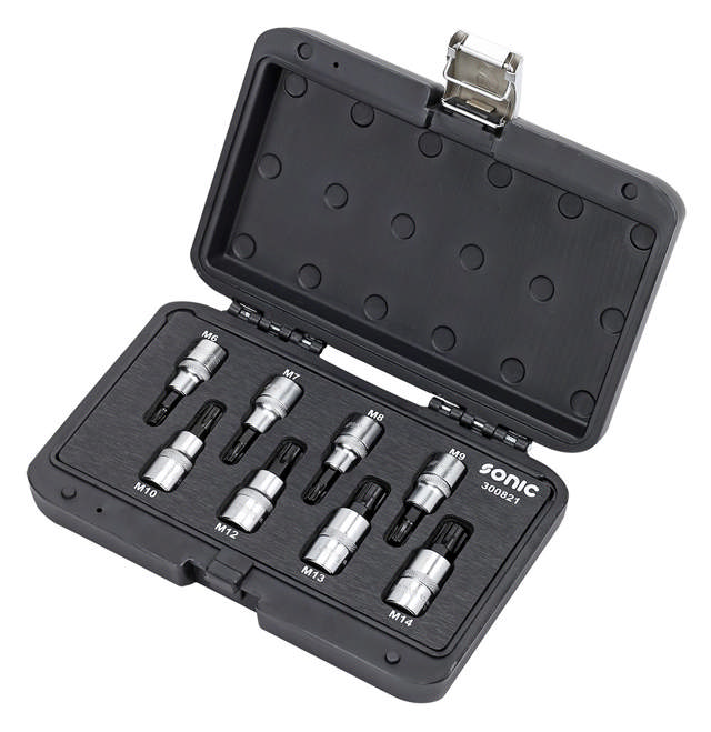 Bit socket ribe set 1/2'', 8pcs BMCS