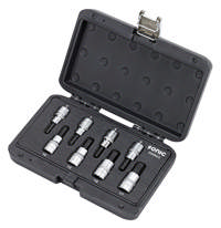 Bit socket hex set 1/2'', 8pcs BMCS