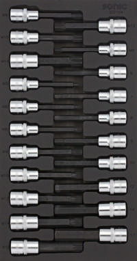 Bit socket set 1/2'', SFS 1/3 21-pcs