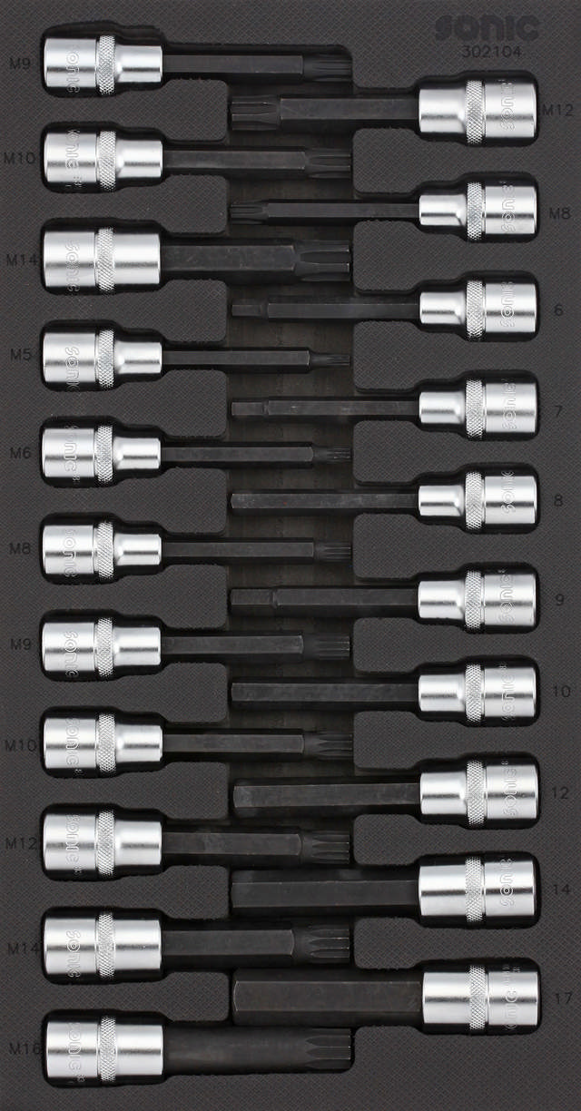Bit socket set 1/2'', SFS 1/3 21-pcs