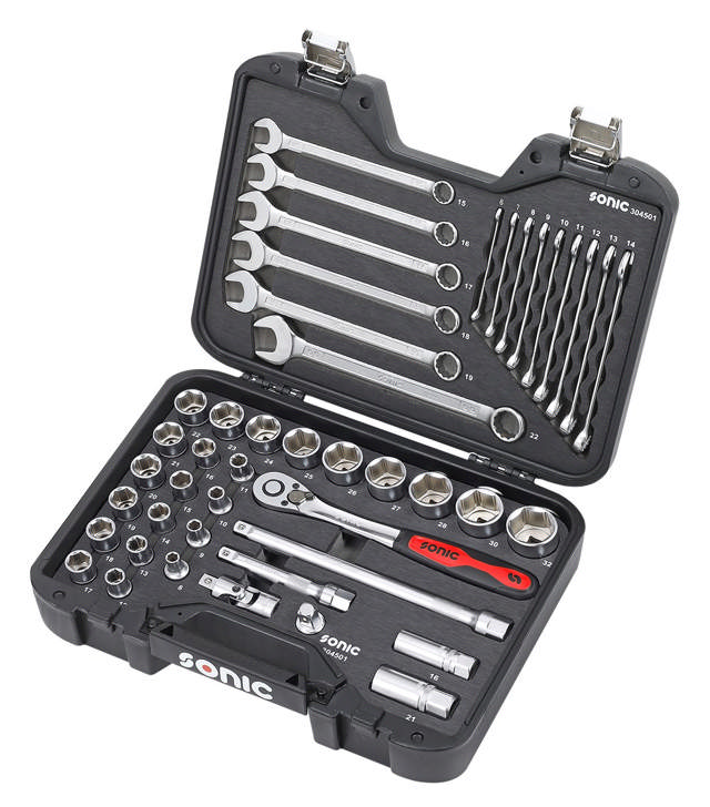 Socket and wrench set 1/2'', 45pcs BMCS