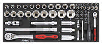 Socket set for toolbox 4730414, 51-pcs