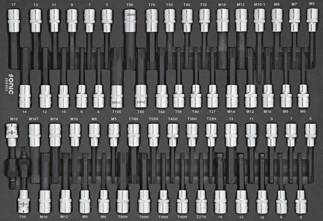 Bit socket set 1/2'', SFS 64-pcs