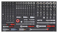 Combination set 1/4'', 3/8'' and 1/2'', SFS 156-pcs