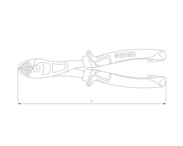 Diagonal side cutting pliers 9'' (Germany)