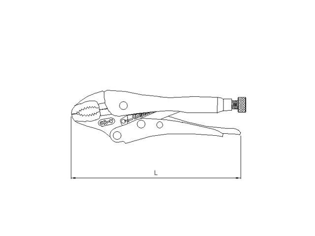 Curved jaw locking plier 125mmL
