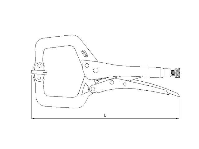 Dot Locking C clamp pliers 275mmL