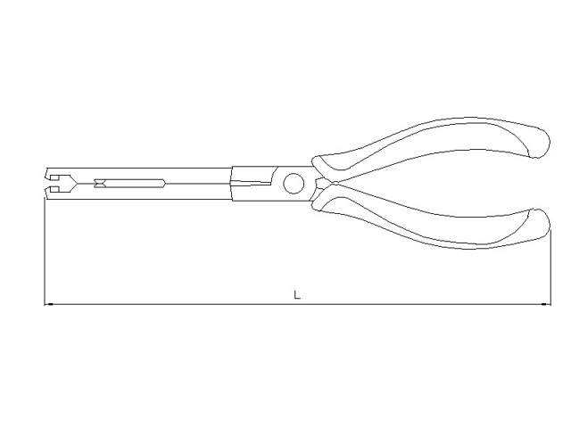 Glow plug pliers bent 240L