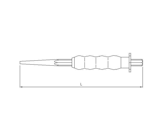 Grip Taper punch 185mmL 4''