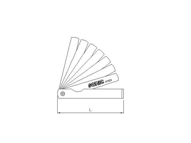 Feeler gauge 26-pcs.