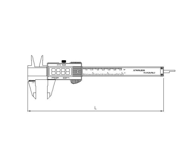 Digital vernier caliper