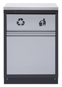 MSS 674mm cabinet with recycle bin without worktop