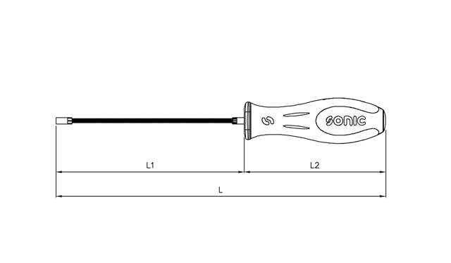 Flexible magnet pickup 500gr. 400mmL