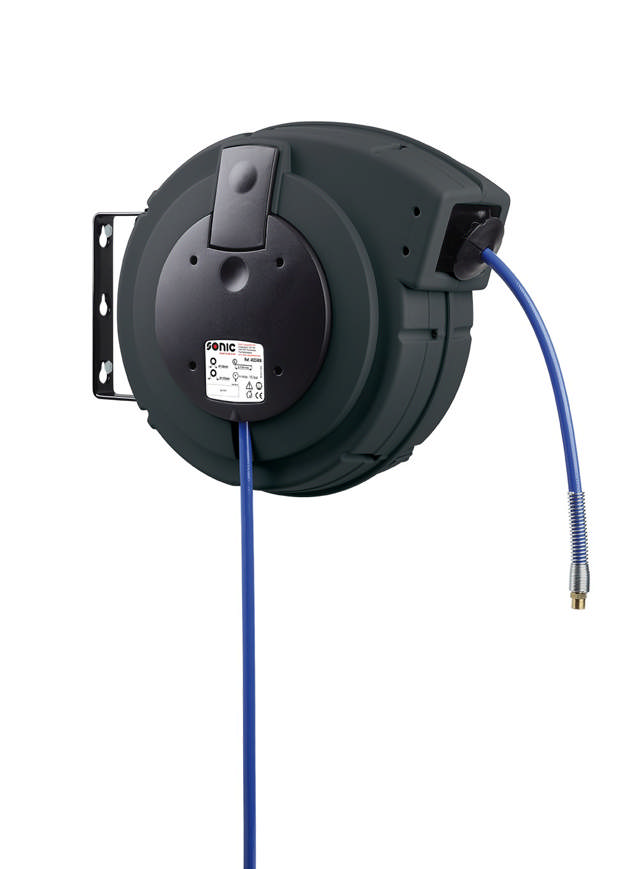 Air hose reel 15 meter, Ø8mm, Max. 15 Bar