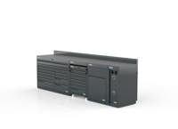 MSS+ composite worktop half height setup