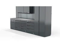 MSS+ composite worktop full height setup