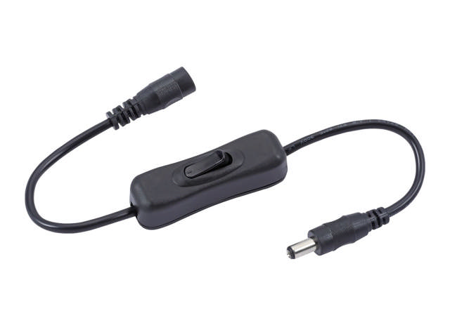 Connector with switch for LED light