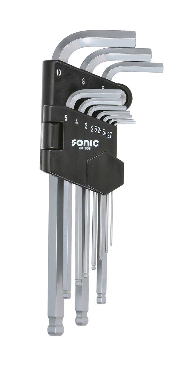 Hex ball long key set 10-pcs