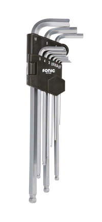 Hex ball extra long key set 10-pcs