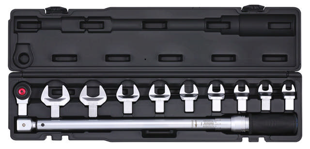 Torque wrench exchangeble head 14x18 open head 68-340N, 11-p