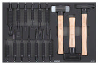 Chisel & hammer set, SFS, 16-pcs