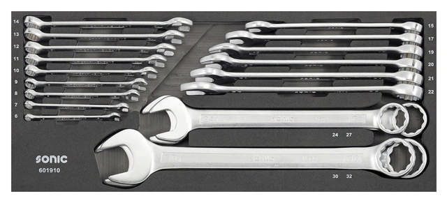 Combination wrench set for toolbox 4730434, 19-pcs (Motorcycle)