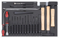 Chisel & hammer set, SFS 21-pcs