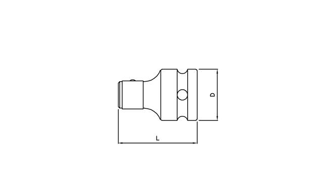 Bit holder 3/8''(F) x 10mm(F)
