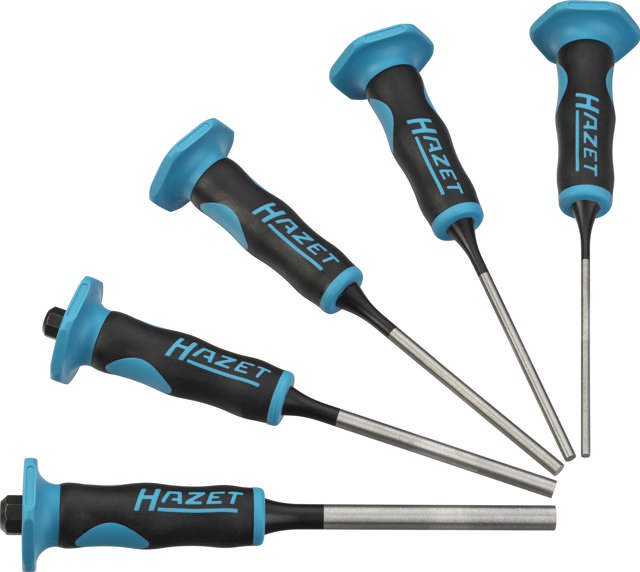 HAZET Drift pin set ∙ long 751LHS/5 ∙ 175 mm ∙ Number of tools: 5