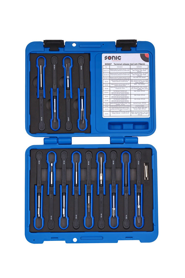 Terminal release tool set 16-pcs.