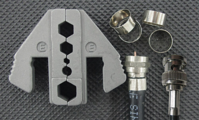 Jaw for Crimping cable connector (BNC) E