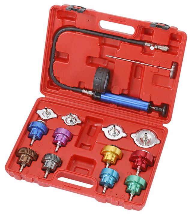 Radiator pressure test set 14-pcs.