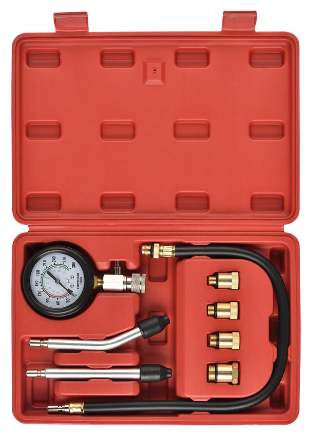 Petrol engine compression test set 8-pcs.