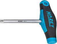 HAZET Spin type speeder with T-handle 866-4 ∙ Square, solid 6.3 mm (1/4 inch) ∙ 134 mm