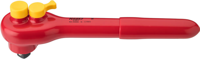HAZET Reversible ratchet ∙ with protective insulation 916KV ∙ Square, solid 12.5 mm (1/2 inch)
