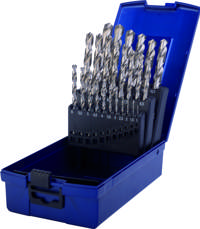 PTG Borsæt 1-13x0,5 HSS Slebet i Rose plastkassette