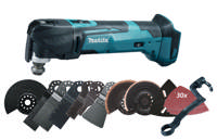 Makita akku Multicutter  DTM51ZJX3 18V m/tilbehørssæt Solo Tilbud